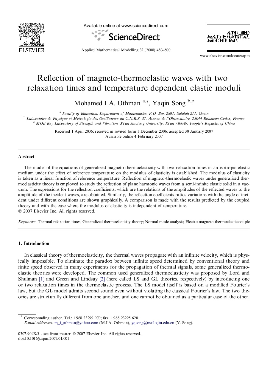 Reflection of magneto-thermoelastic waves with two relaxation times and temperature dependent elastic moduli