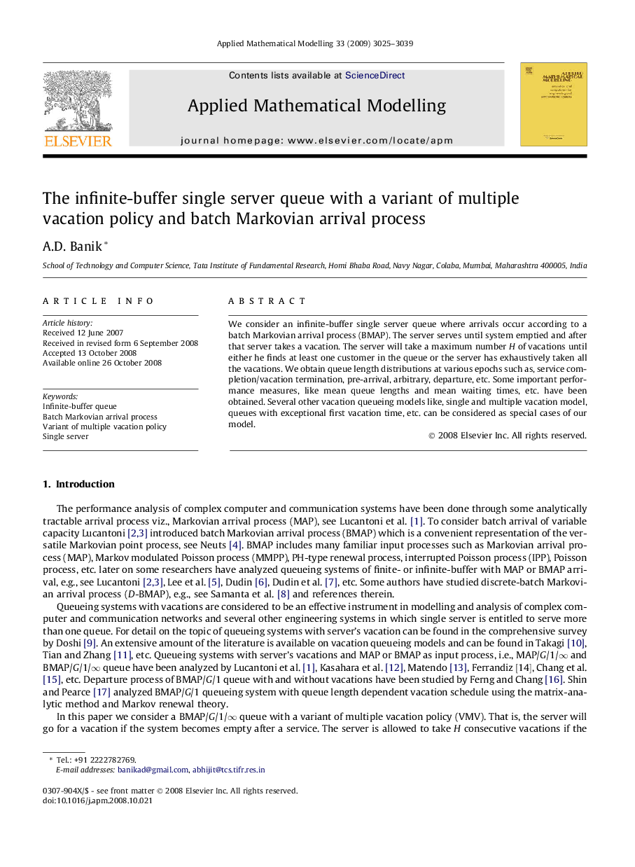 The infinite-buffer single server queue with a variant of multiple vacation policy and batch Markovian arrival process