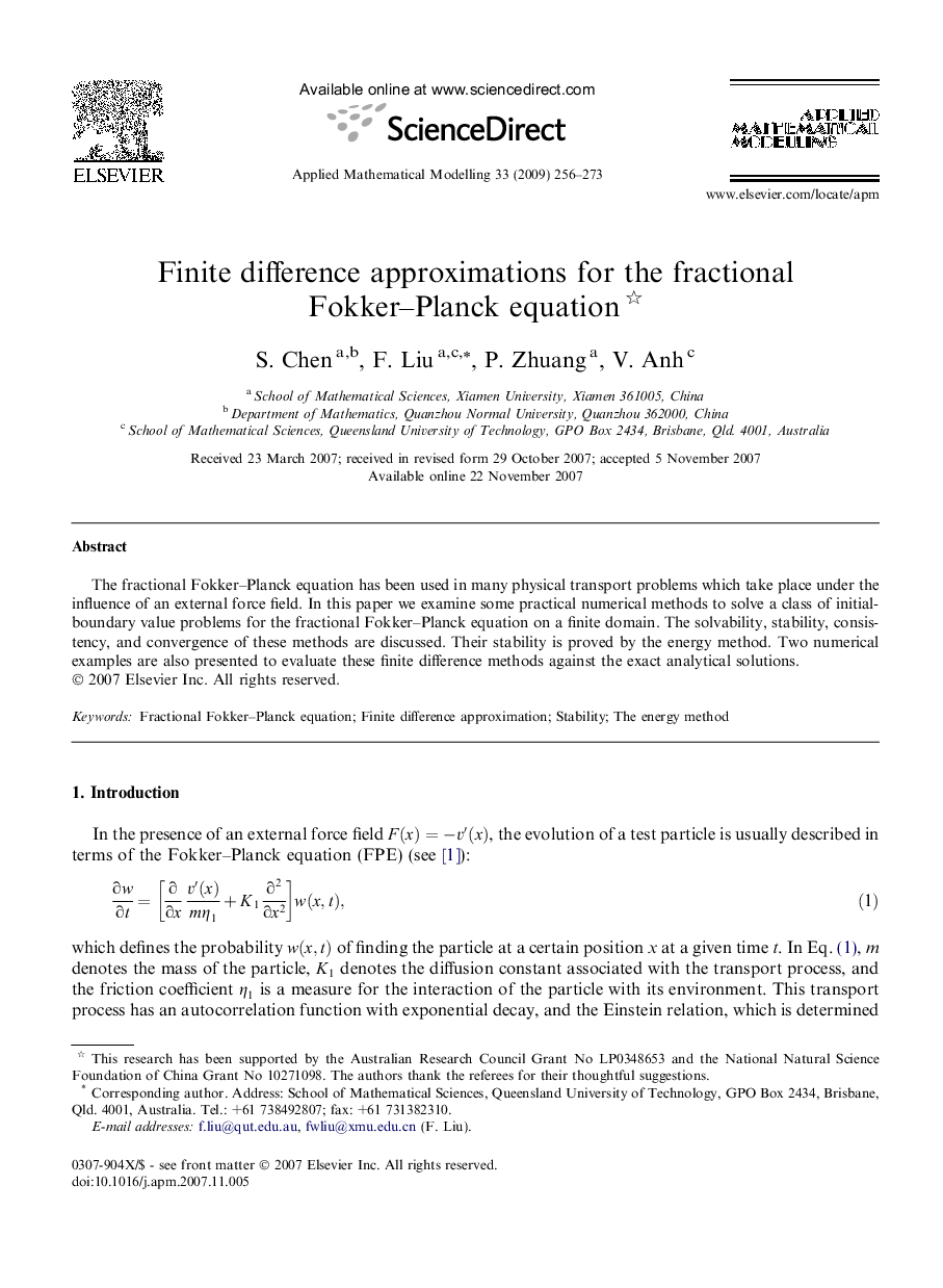 Finite difference approximations for the fractional Fokker–Planck equation 