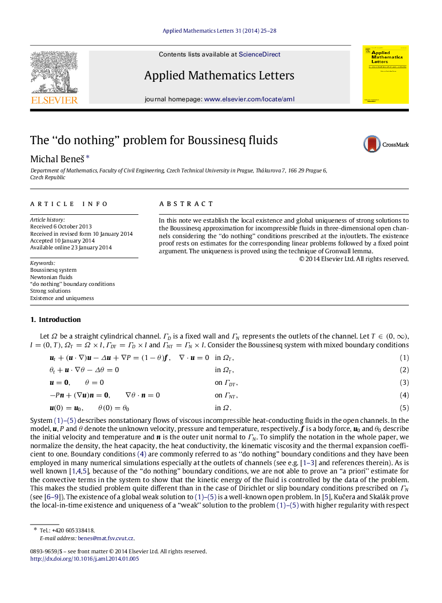 The “do nothing” problem for Boussinesq fluids