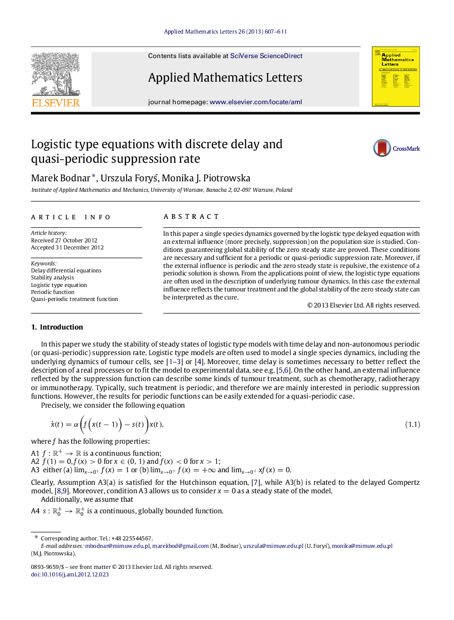 Logistic type equations with discrete delay and quasi-periodic suppression rate