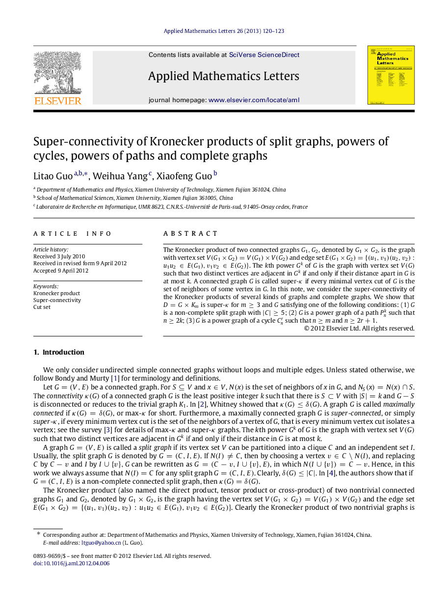 Super-connectivity of Kronecker products of split graphs, powers of cycles, powers of paths and complete graphs