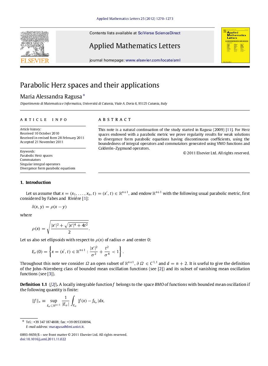 Parabolic Herz spaces and their applications