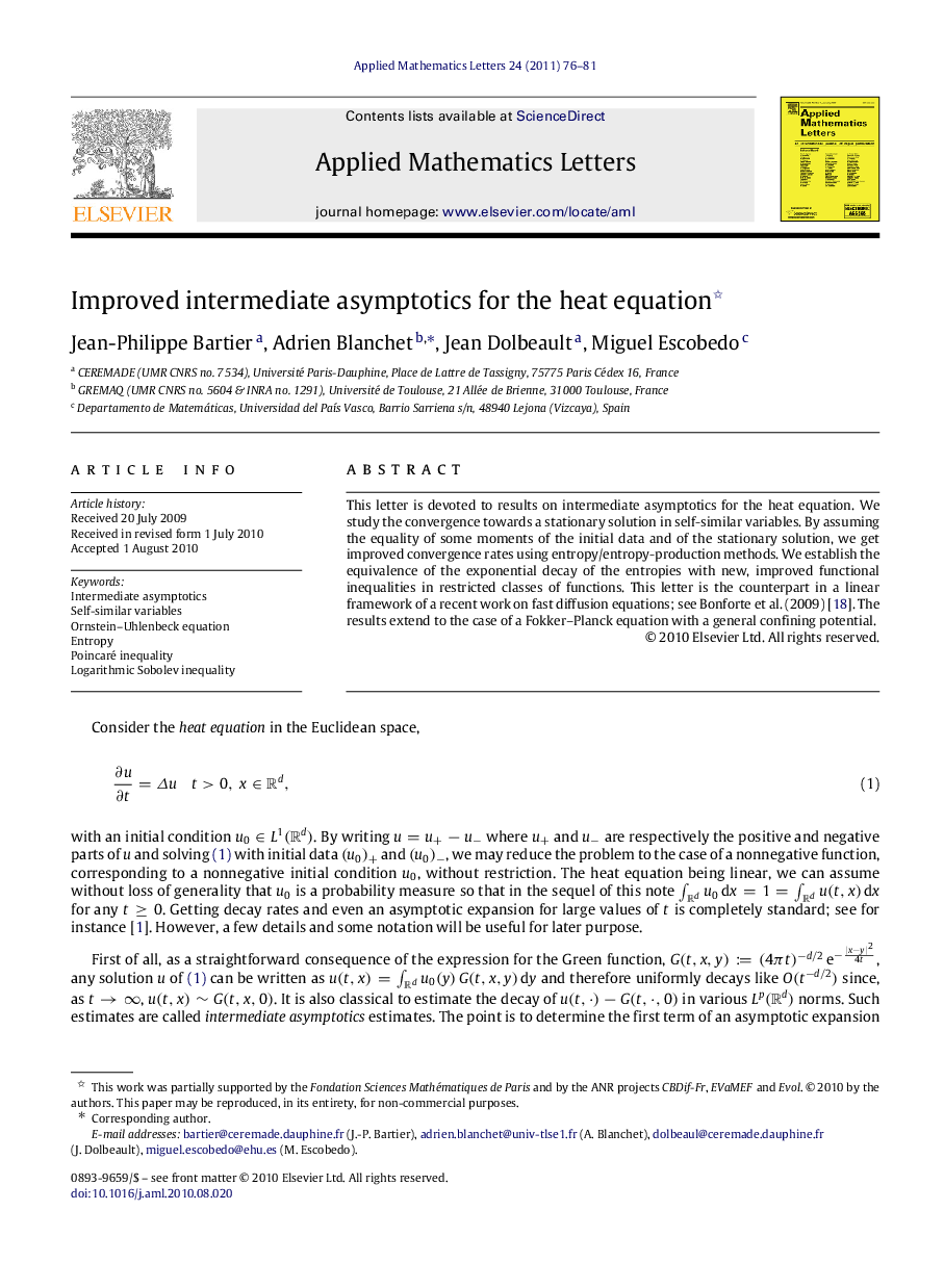 Improved intermediate asymptotics for the heat equation 