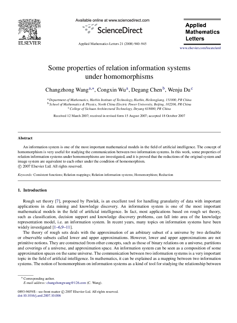 Some properties of relation information systems under homomorphisms