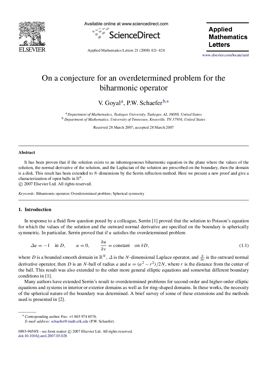 On a conjecture for an overdetermined problem for the biharmonic operator