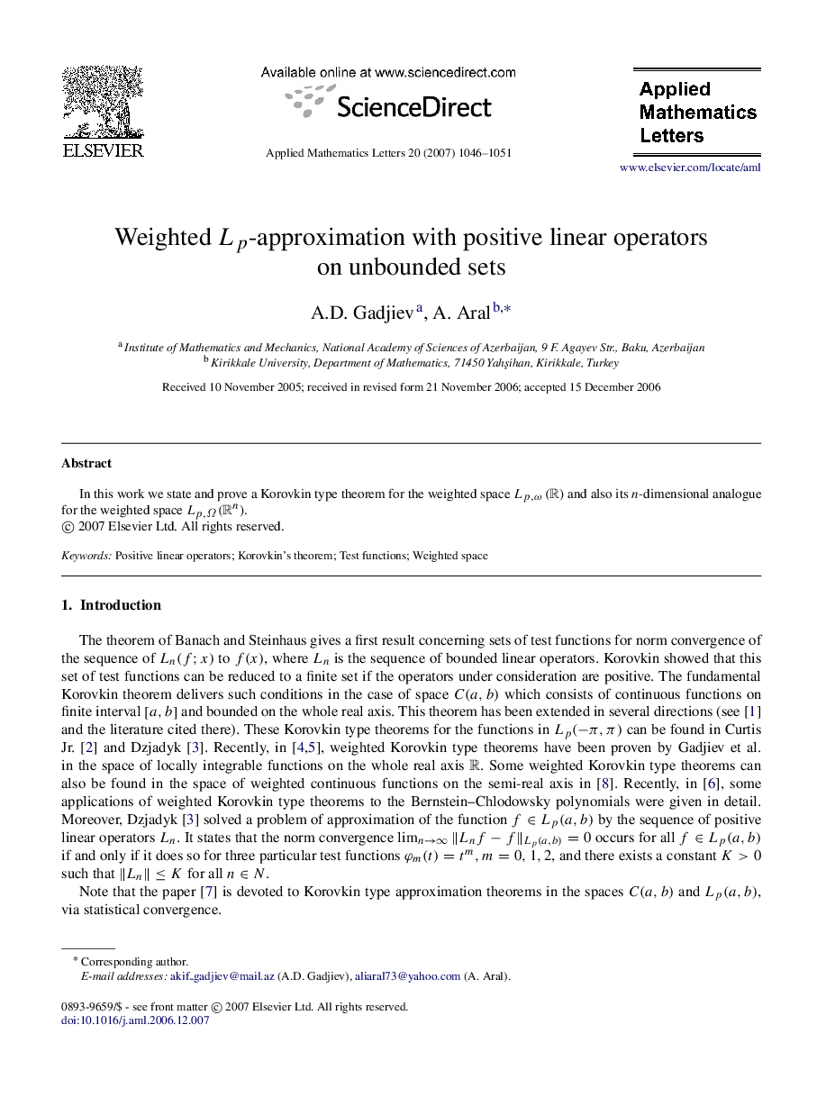 Weighted LpLp-approximation with positive linear operators on unbounded sets