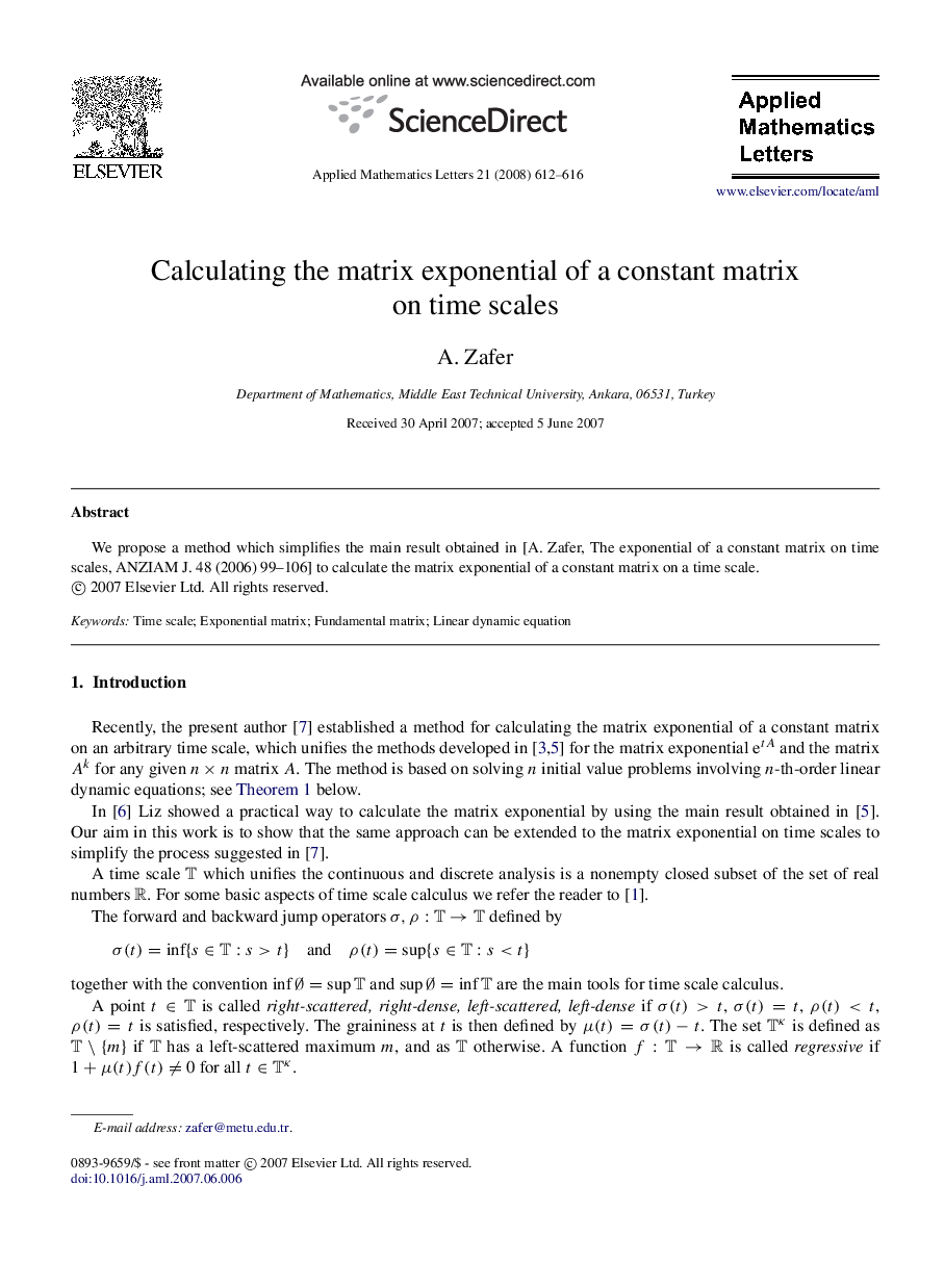 Calculating the matrix exponential of a constant matrix on time scales