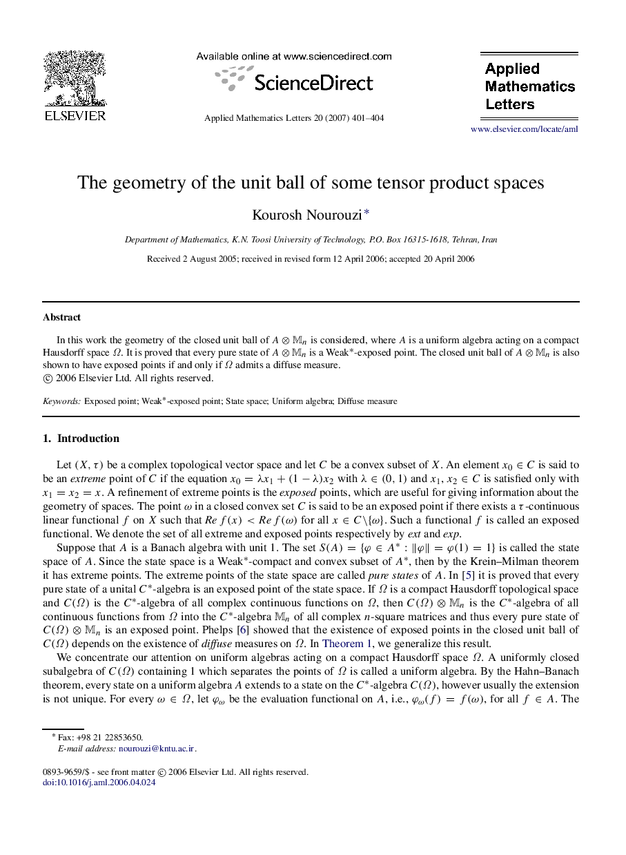 The geometry of the unit ball of some tensor product spaces