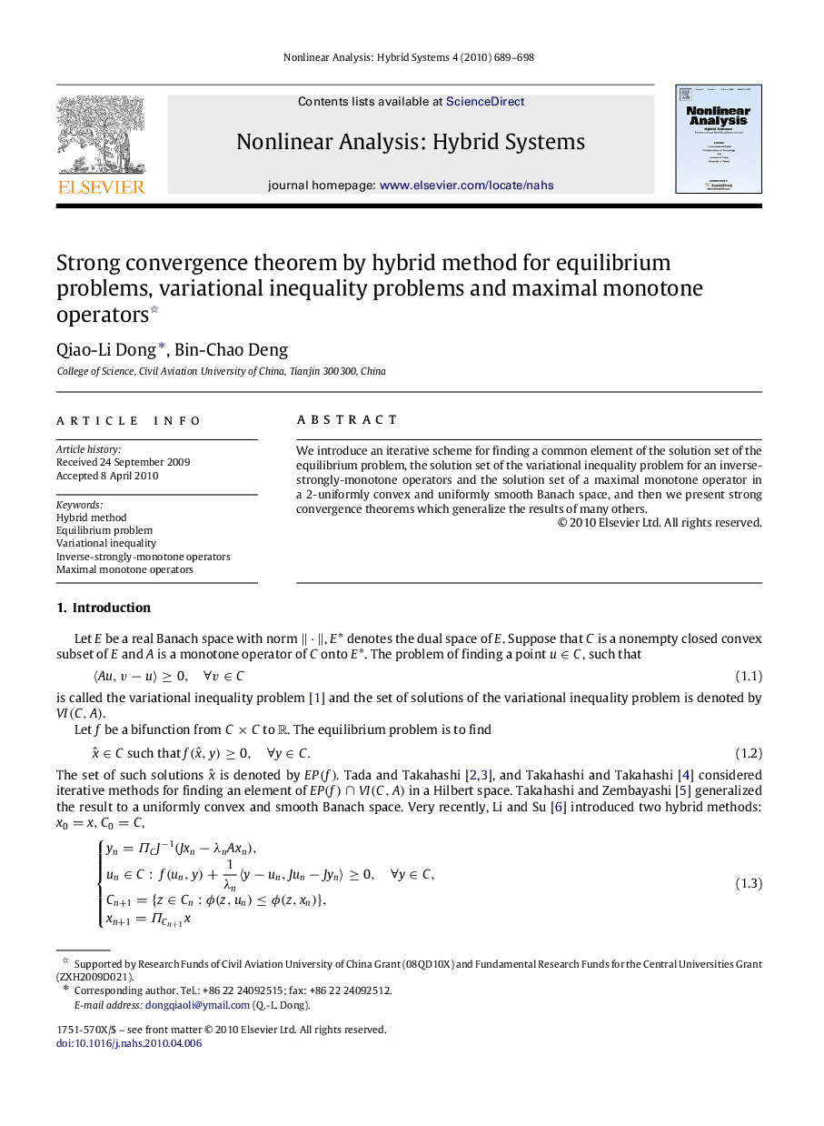 Strong convergence theorem by hybrid method for equilibrium problems, variational inequality problems and maximal monotone operators 