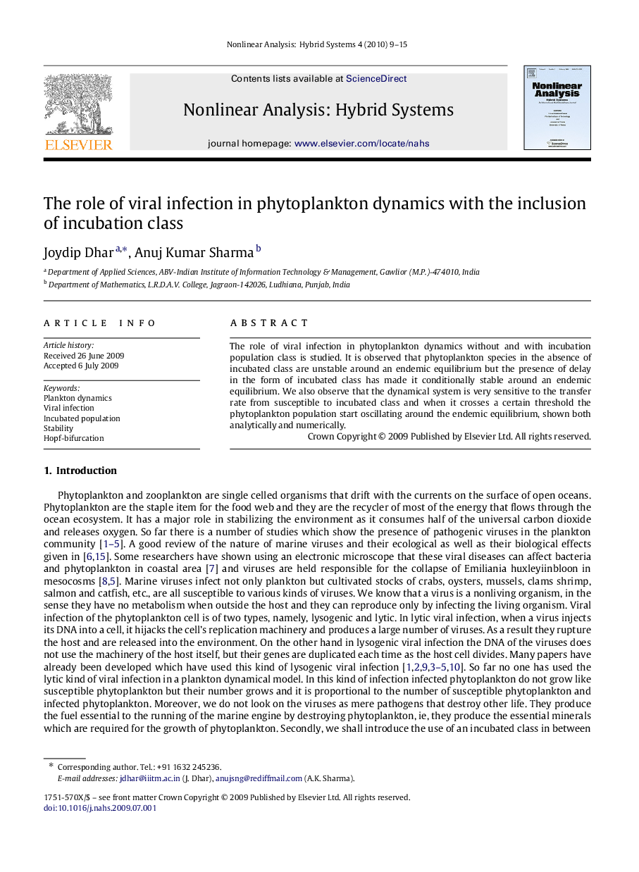 The role of viral infection in phytoplankton dynamics with the inclusion of incubation class