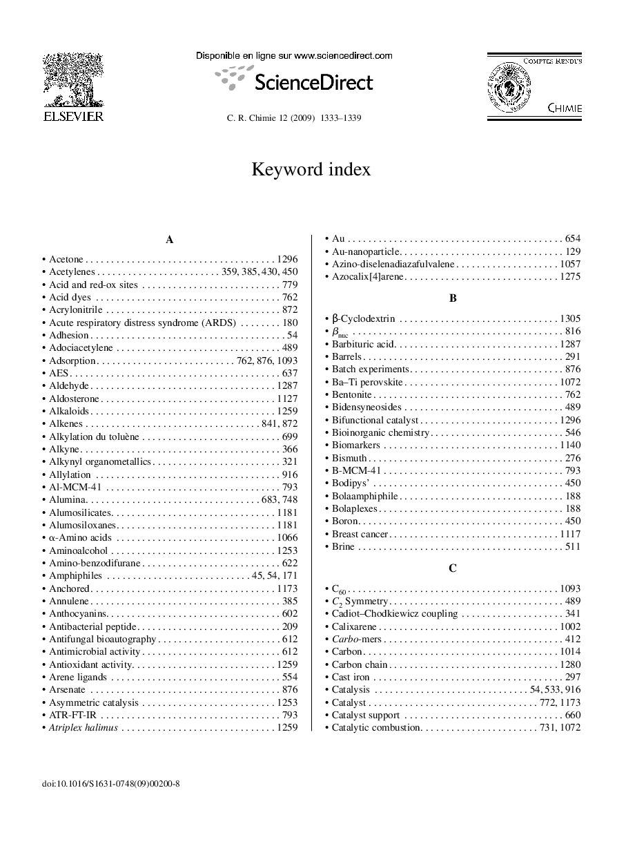 English Keywords