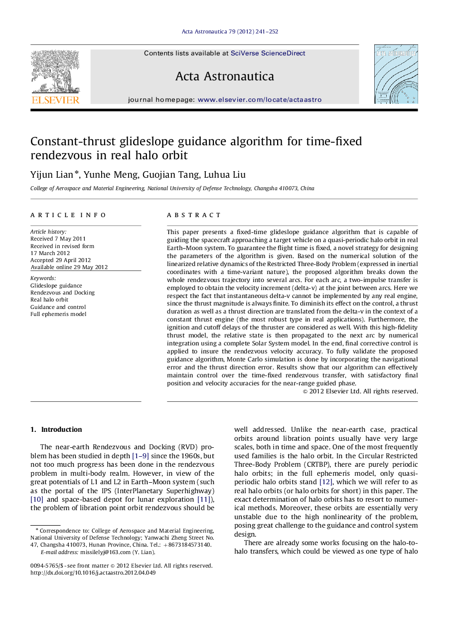 Constant-thrust glideslope guidance algorithm for time-fixed rendezvous in real halo orbit