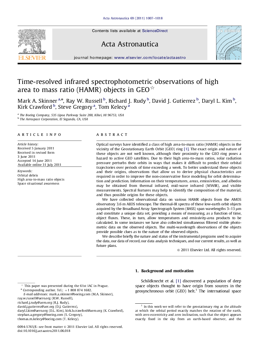 Time-resolved infrared spectrophotometric observations of high area to mass ratio (HAMR) objects in GEO 