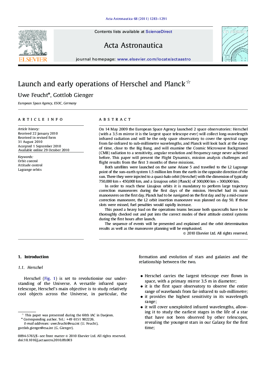 Launch and early operations of Herschel and Planck 