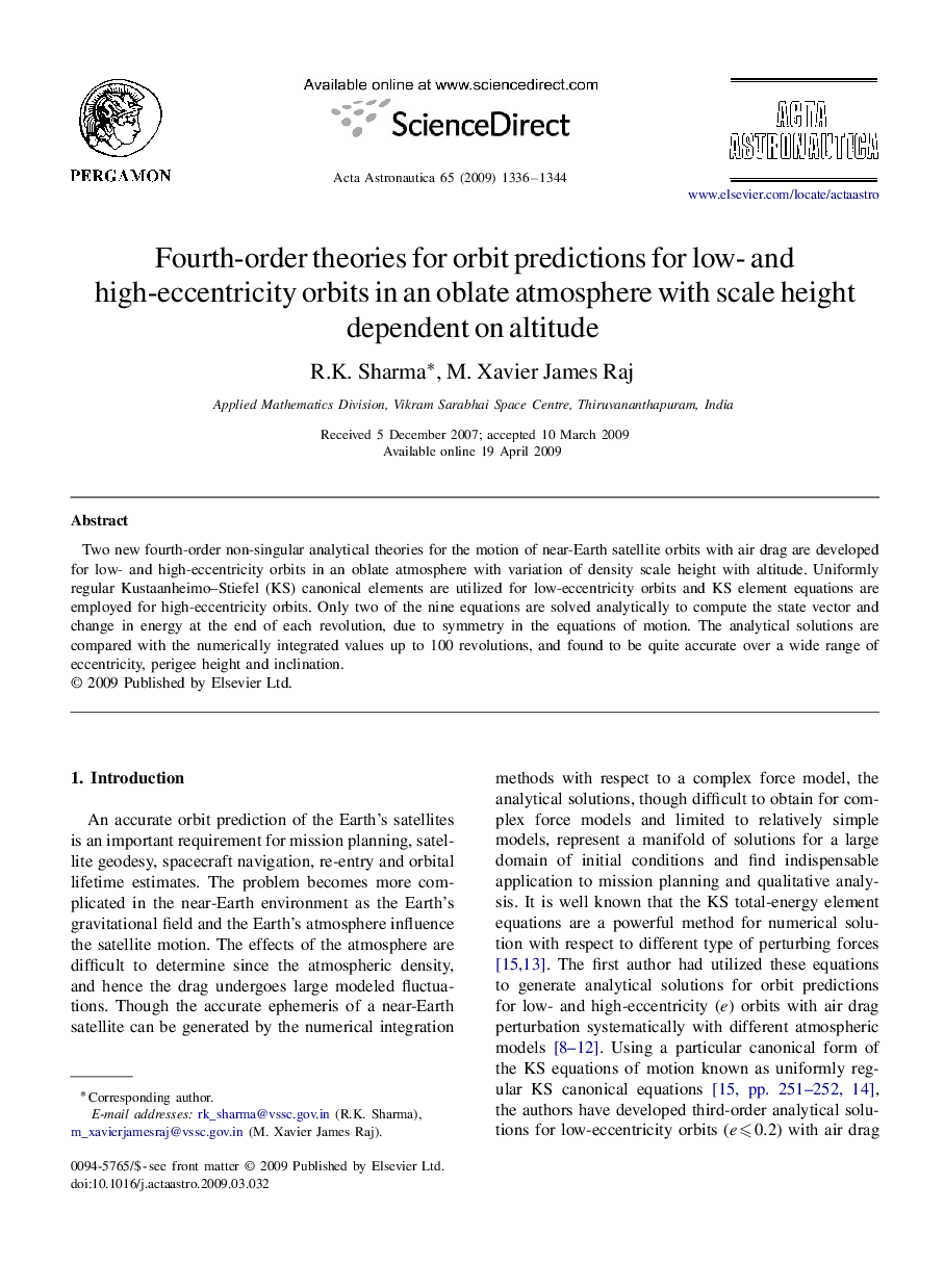 Fourth-order theories for orbit predictions for low- and high-eccentricity orbits in an oblate atmosphere with scale height dependent on altitude