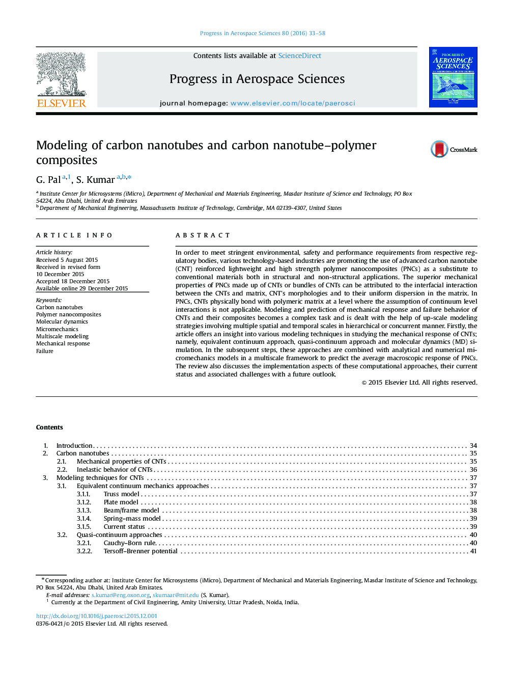 Modeling of carbon nanotubes and carbon nanotube-polymer composites