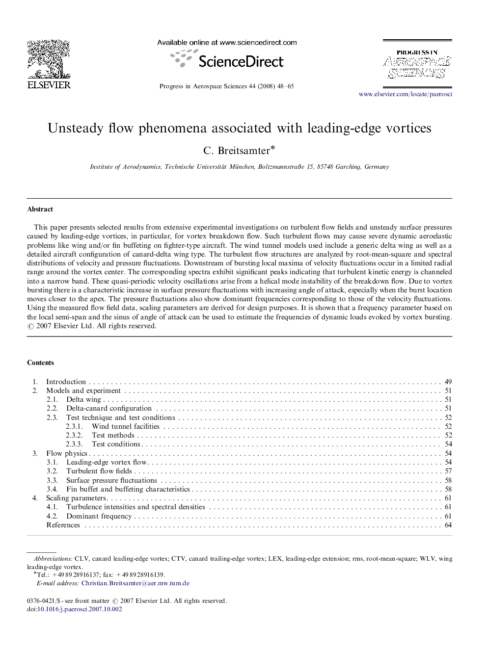 Unsteady flow phenomena associated with leading-edge vortices