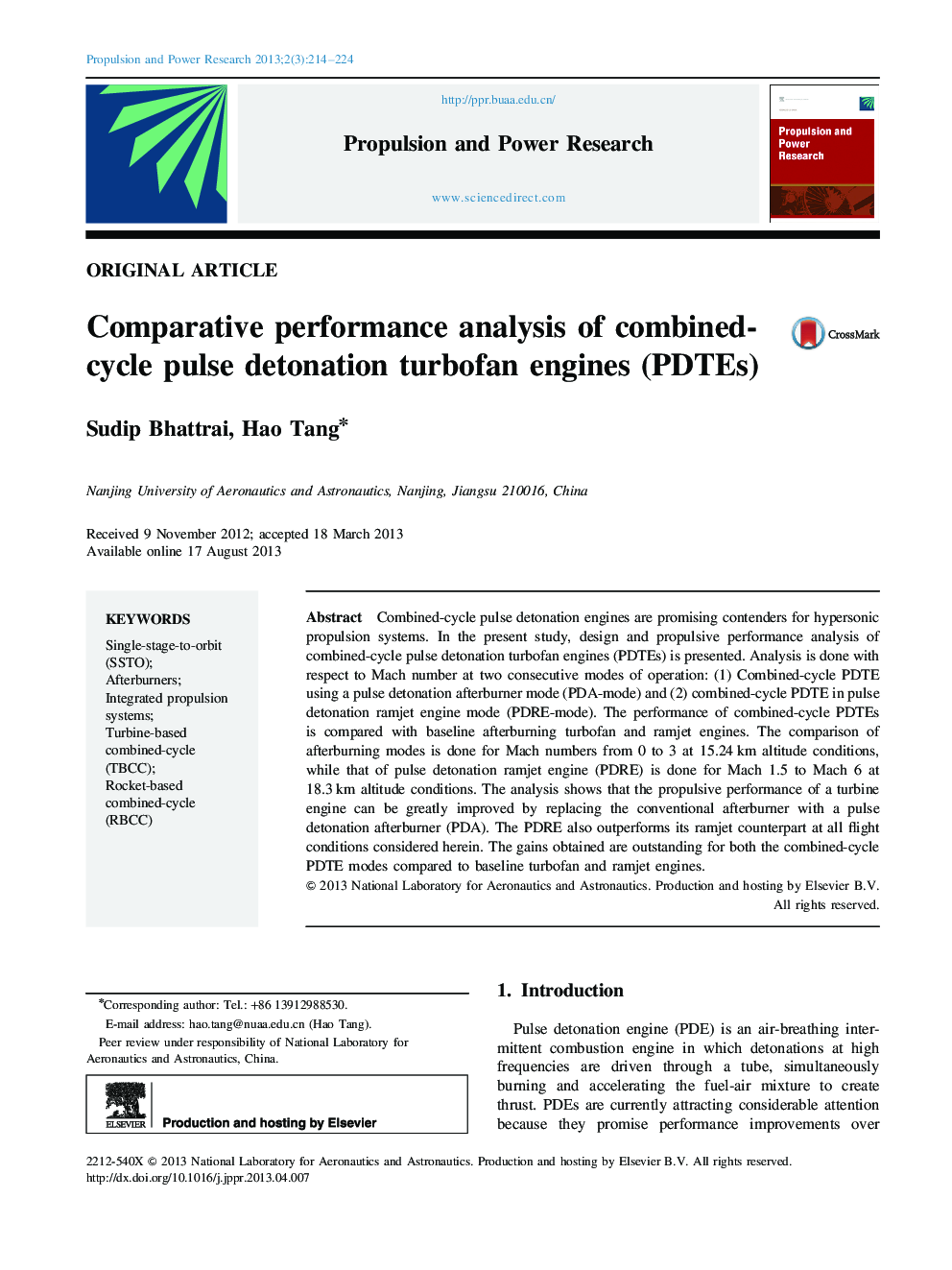 Comparative performance analysis of combined-cycle pulse detonation turbofan engines (PDTEs) 