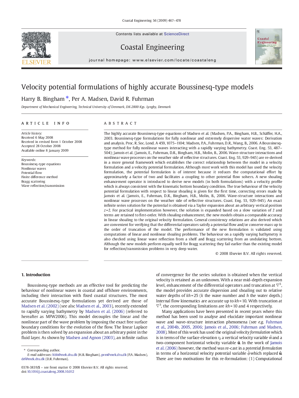 Velocity potential formulations of highly accurate Boussinesq-type models