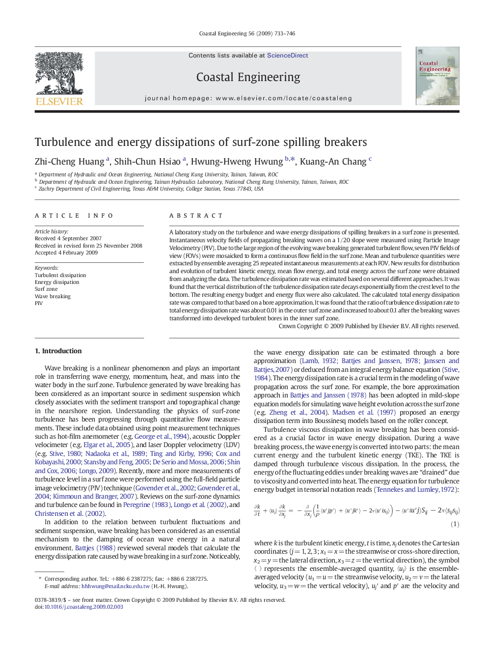 Turbulence and energy dissipations of surf-zone spilling breakers