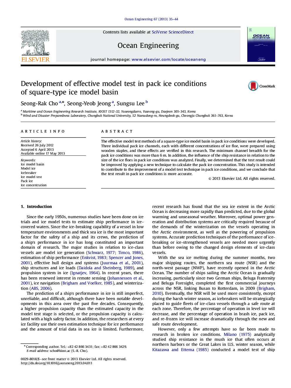 Development of effective model test in pack ice conditions of square-type ice model basin