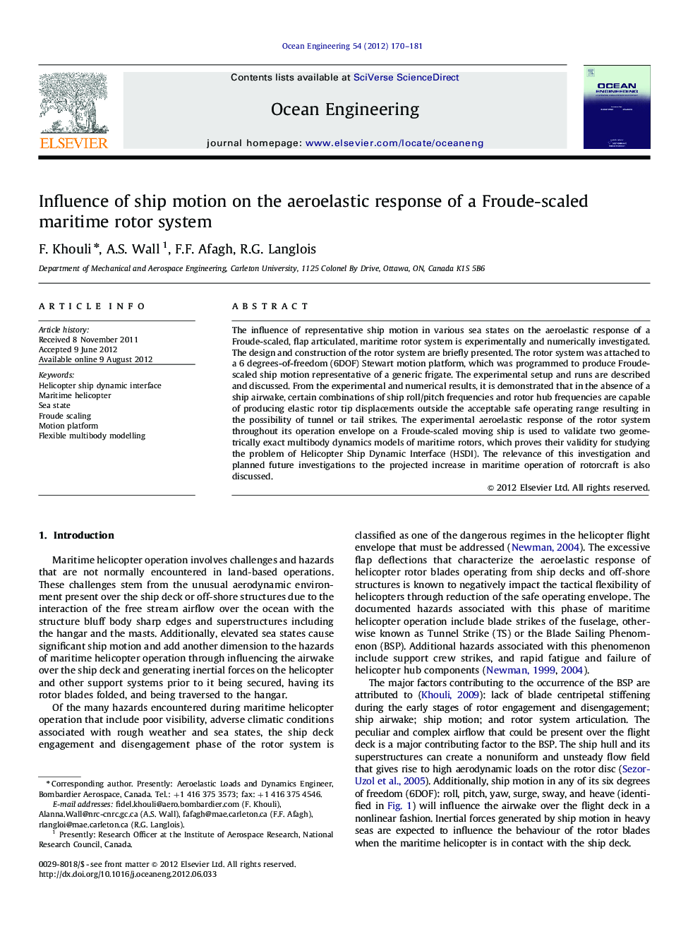 Influence of ship motion on the aeroelastic response of a Froude-scaled maritime rotor system