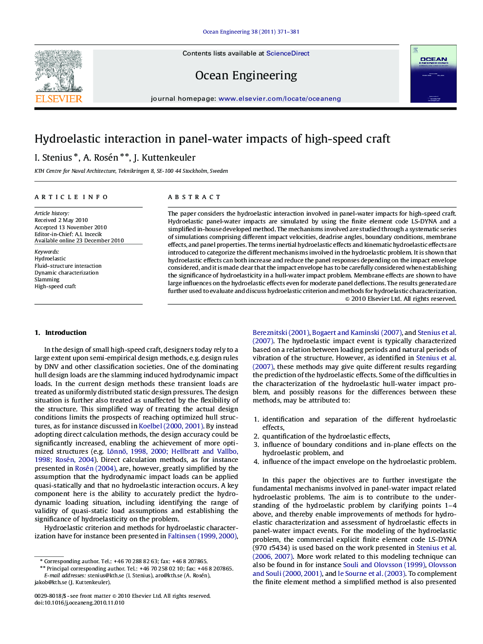 Hydroelastic interaction in panel-water impacts of high-speed craft