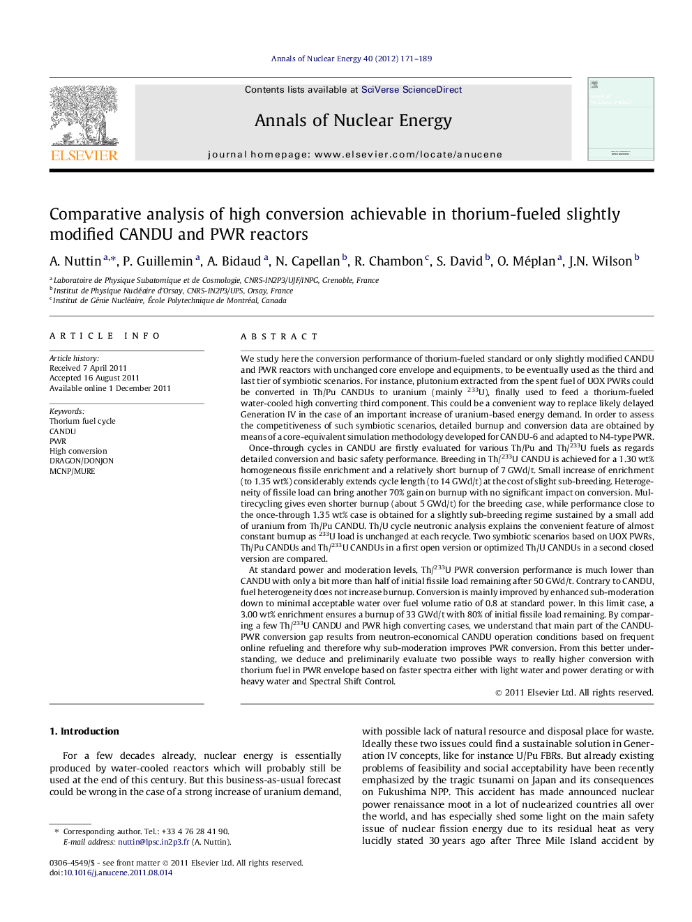 Comparative analysis of high conversion achievable in thorium-fueled slightly modified CANDU and PWR reactors