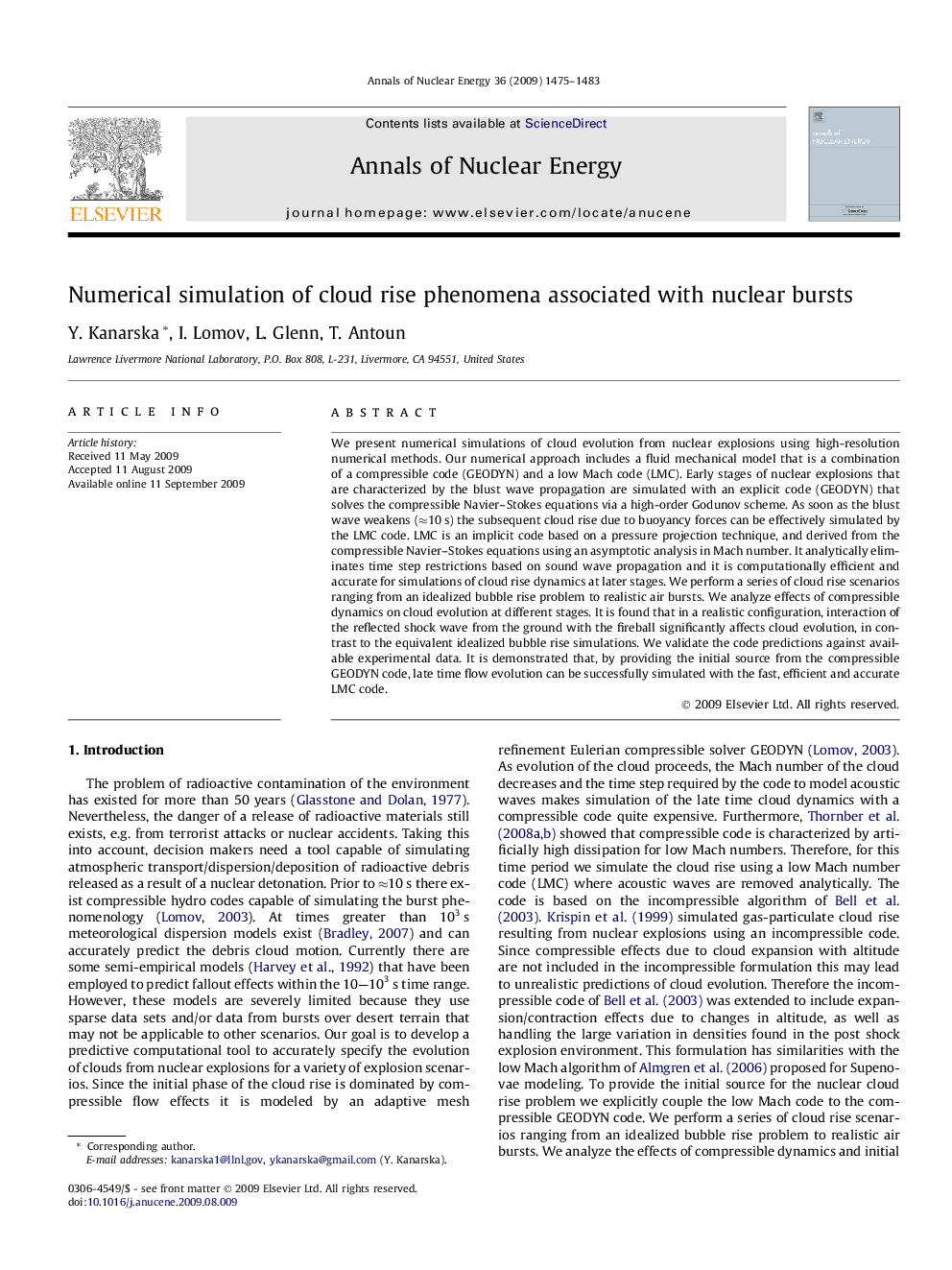 Numerical simulation of cloud rise phenomena associated with nuclear bursts