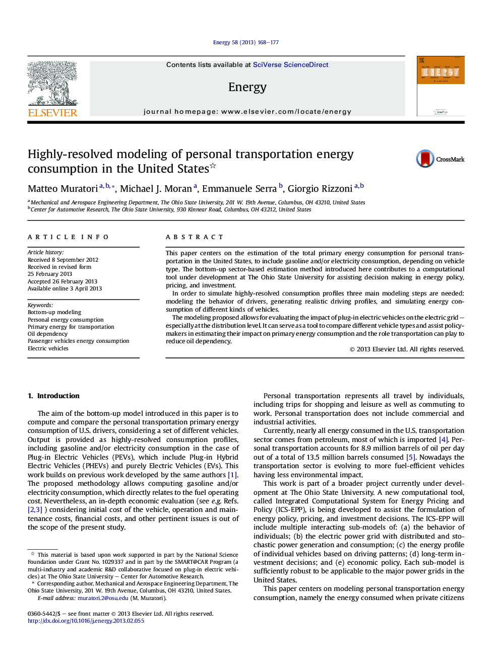 Highly-resolved modeling of personal transportation energy consumption in the United States 