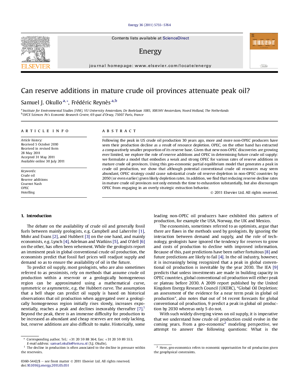 Can reserve additions in mature crude oil provinces attenuate peak oil?