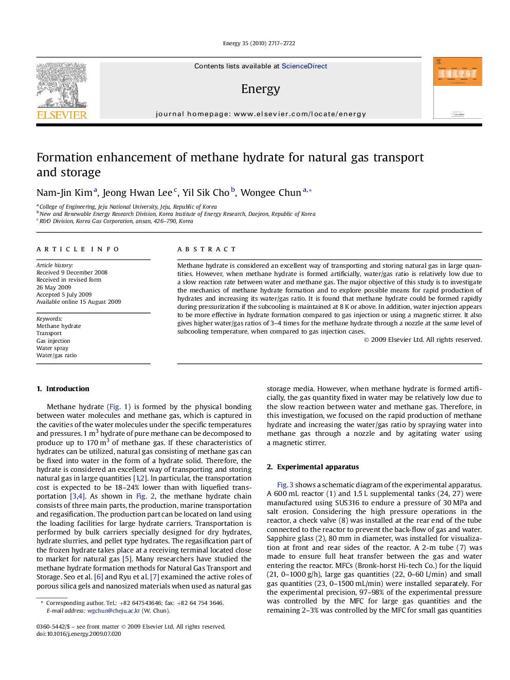 Formation enhancement of methane hydrate for natural gas transport and storage