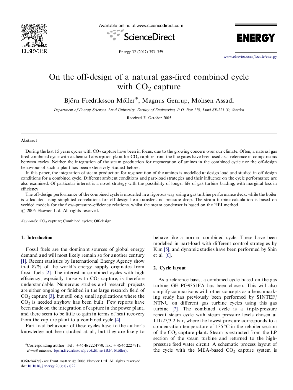 On the off-design of a natural gas-fired combined cycle with CO2 capture