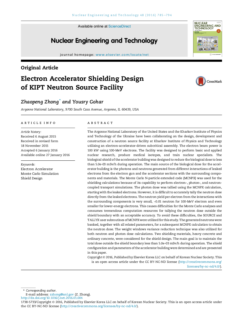 Electron Accelerator Shielding Design of KIPT Neutron Source Facility