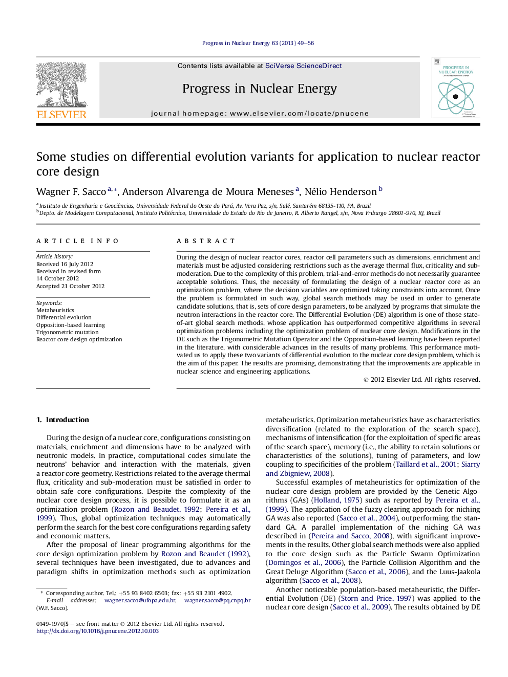 Some studies on differential evolution variants for application to nuclear reactor core design