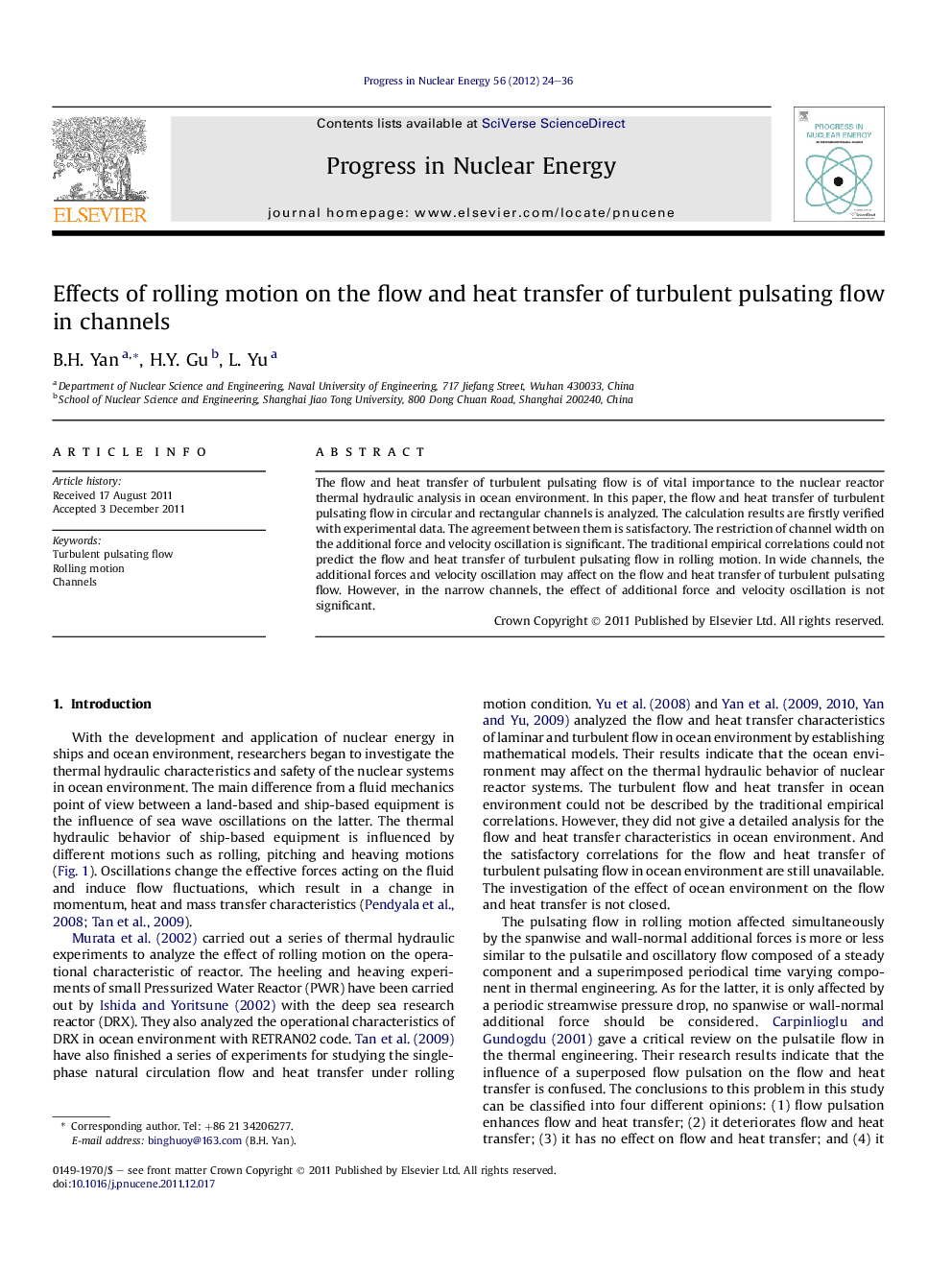 Effects of rolling motion on the flow and heat transfer of turbulent pulsating flow in channels