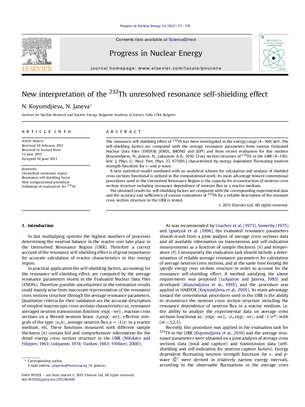 New interpretation of the 232Th unresolved resonance self-shielding effect