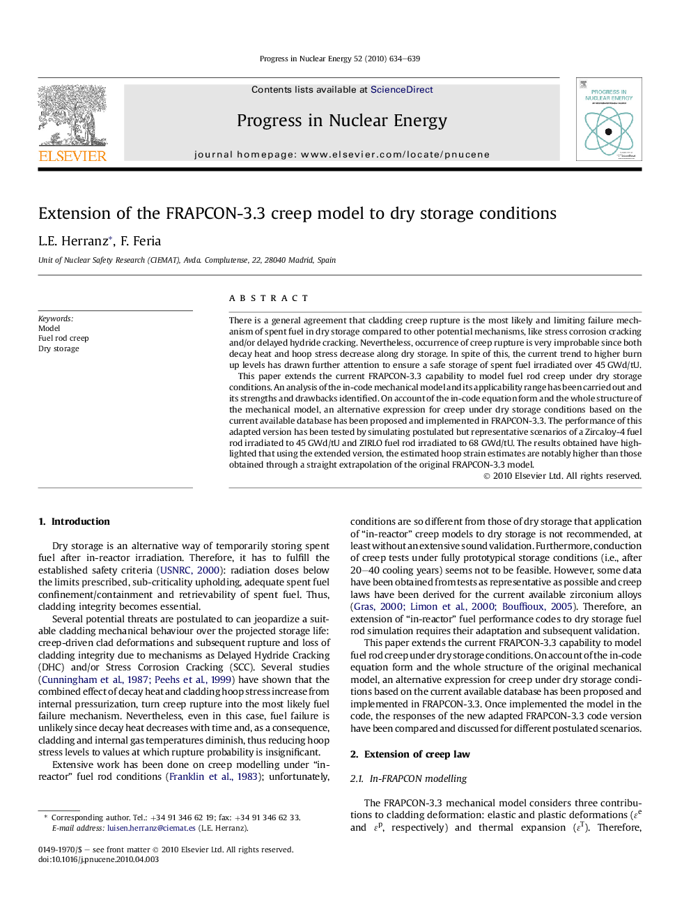 Extension of the FRAPCON-3.3 creep model to dry storage conditions