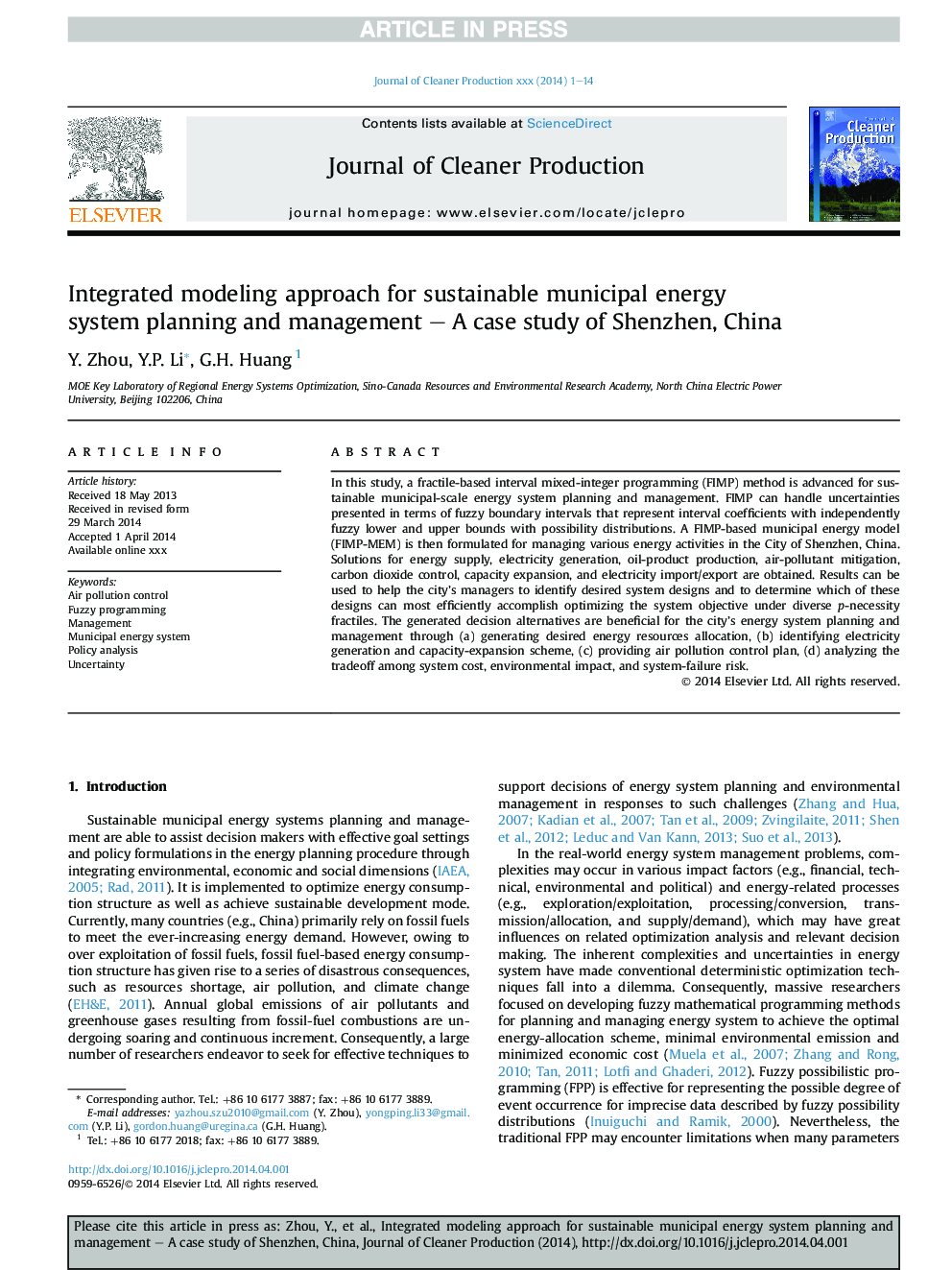 Integrated modeling approach for sustainable municipal energy system planning and management - A case study of Shenzhen, China