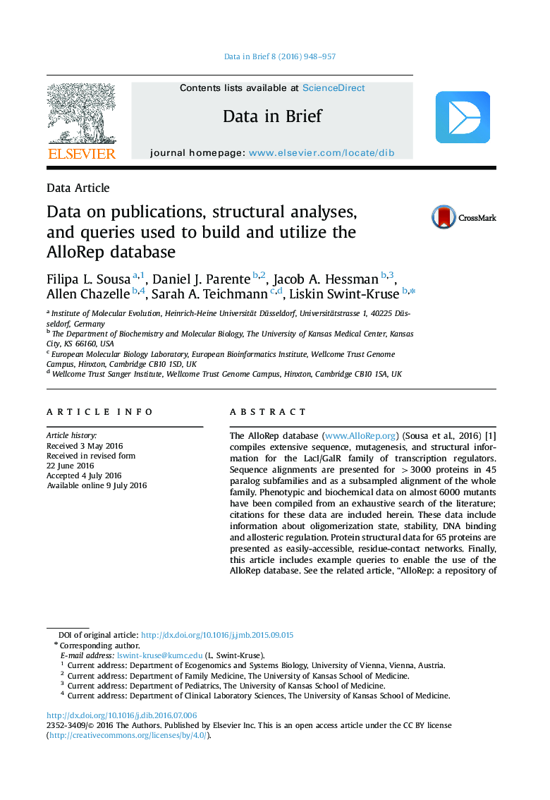 Data on publications, structural analyses, and queries used to build and utilize the AlloRep database