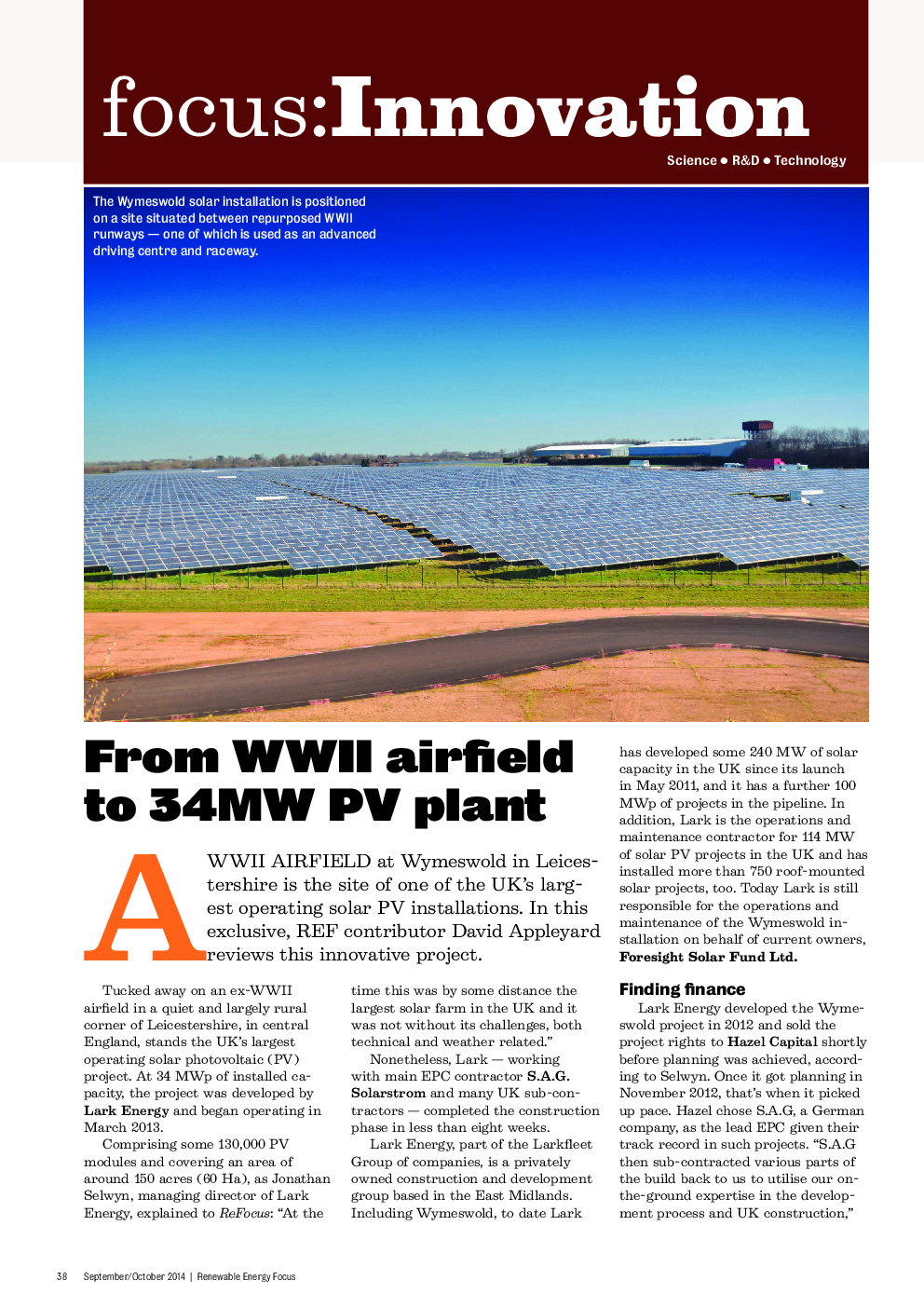 From WWII airfield to 34MW PV plant