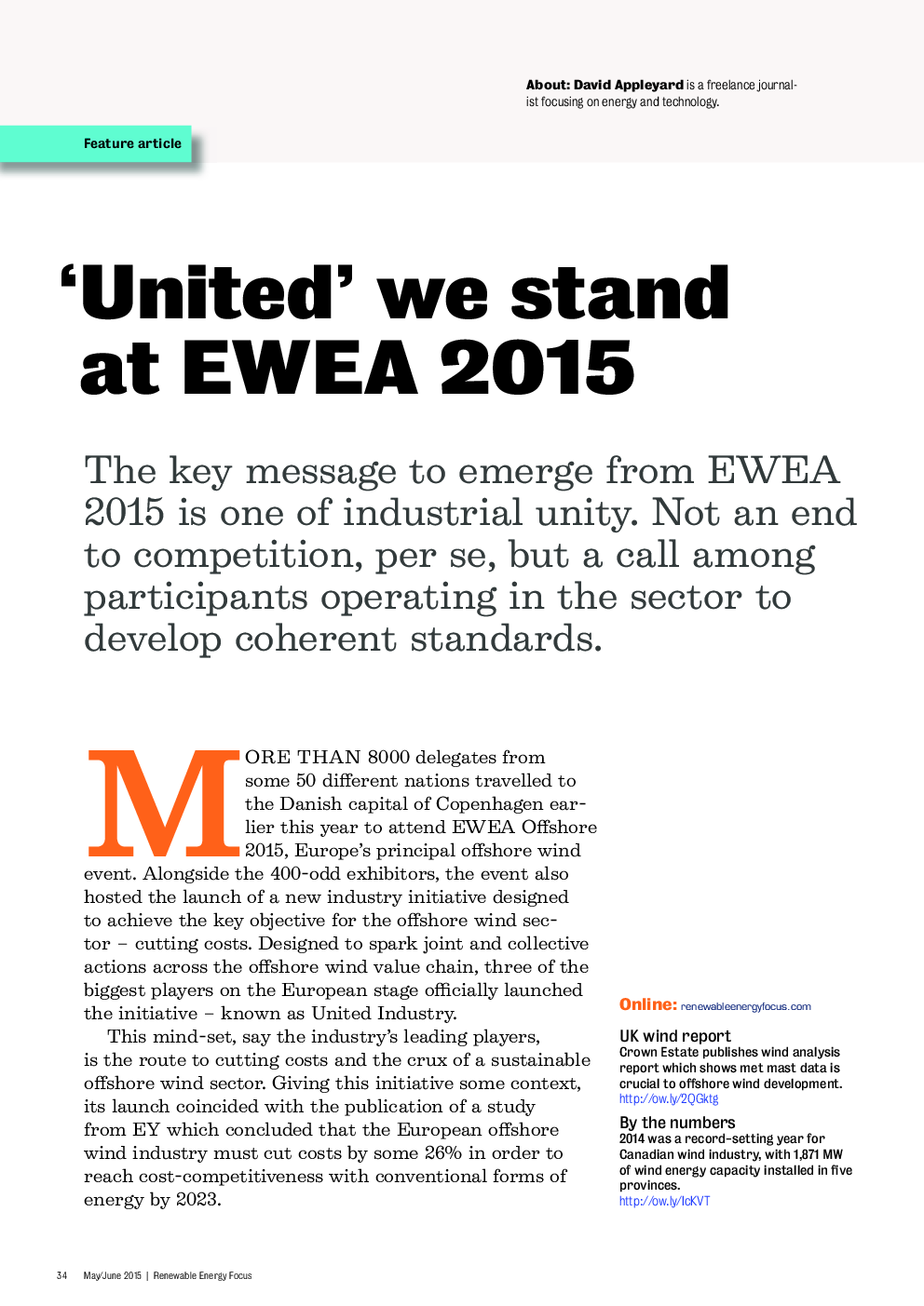 ‘United’ we stand at EWEA 2015