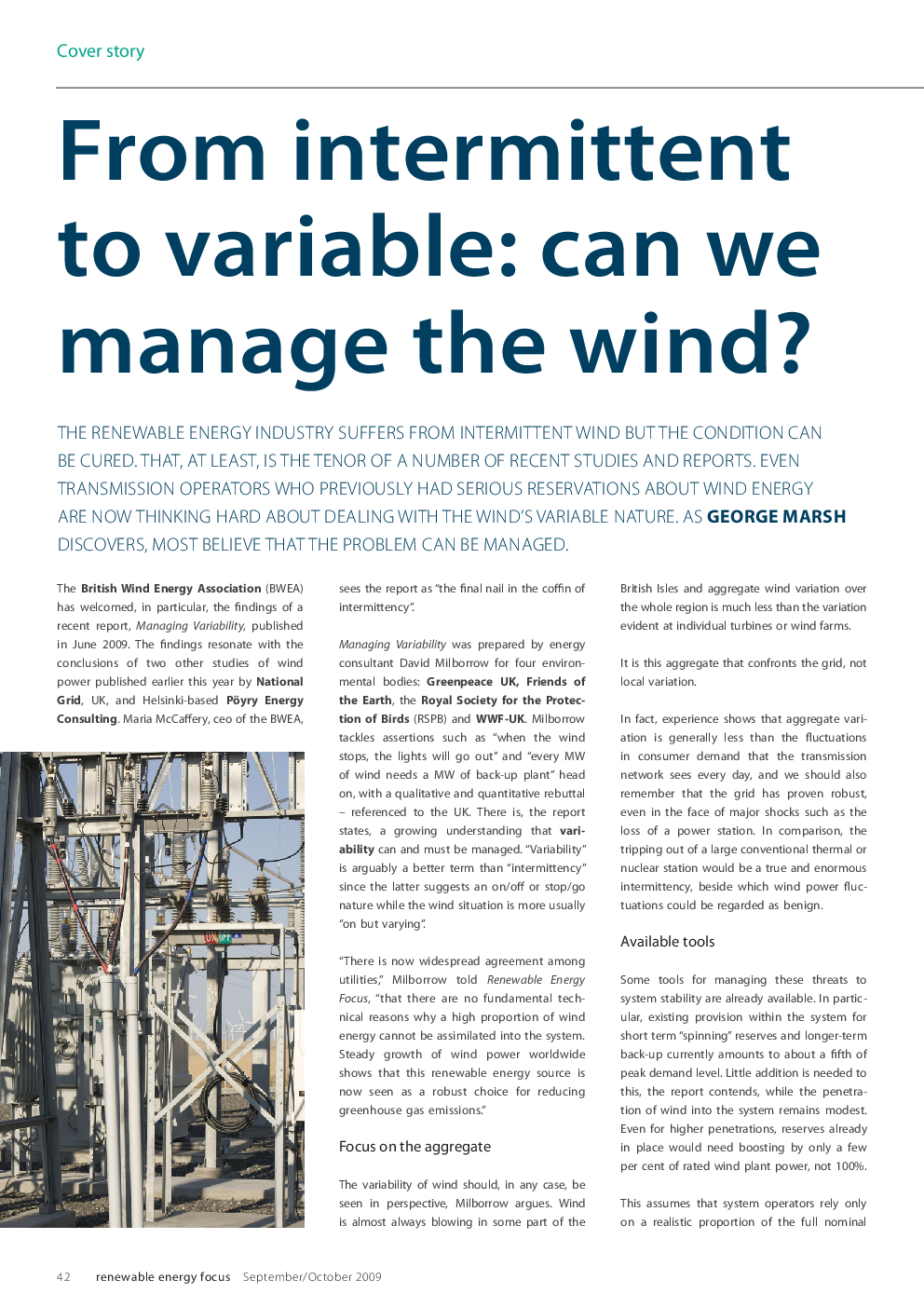 From intermittent to variable: can we manage the wind?