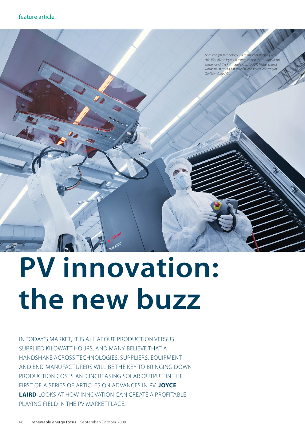 PV innovation: the new buzz