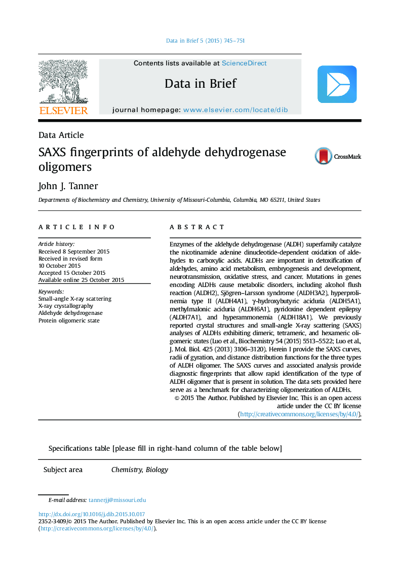 SAXS fingerprints of aldehyde dehydrogenase oligomers