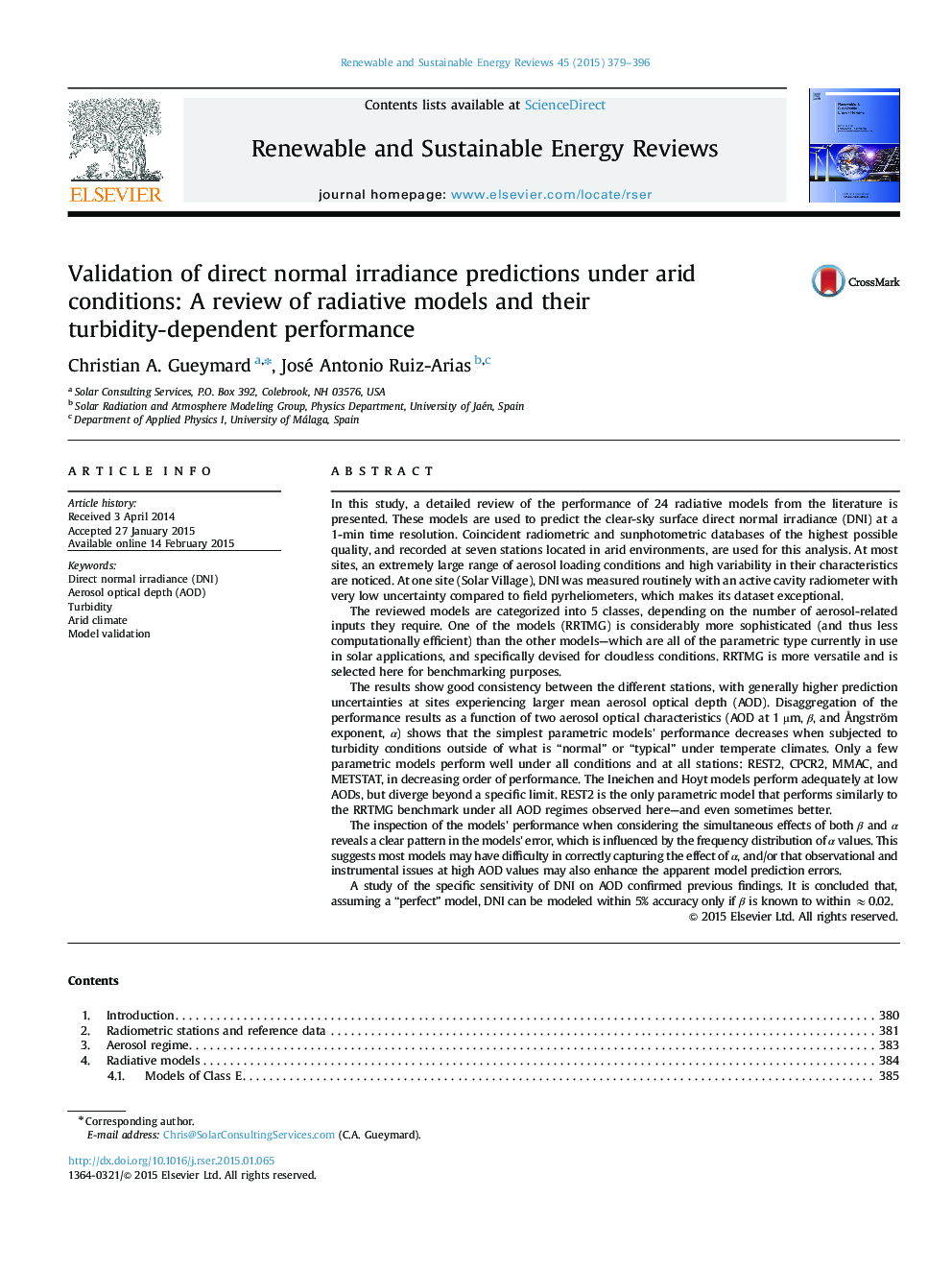 اعتبار پیش بینی های مستقیم عادی در شرایط خشکسالی: بررسی مدل های تابشی و عملکرد وابسته به کدورت آنها 