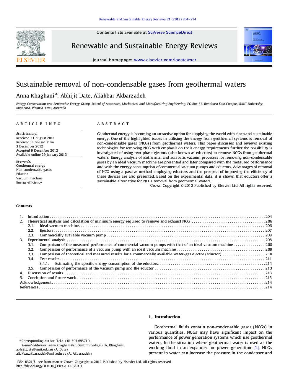Sustainable removal of non-condensable gases from geothermal waters