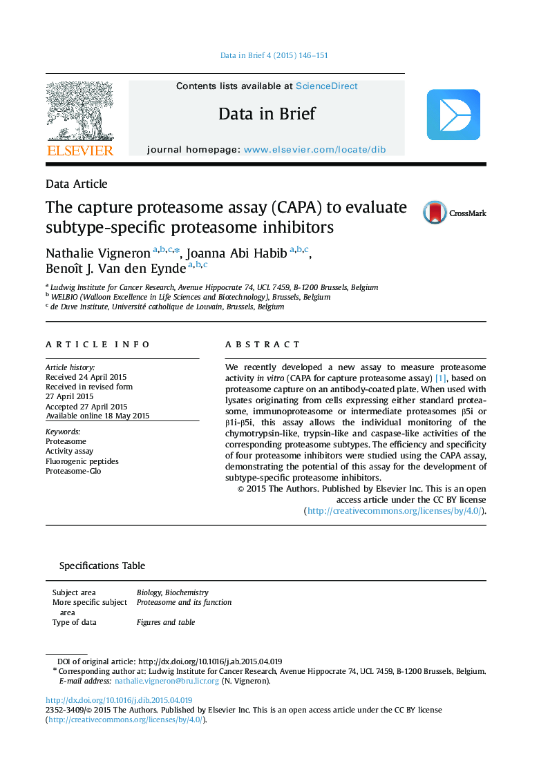 The capture proteasome assay (CAPA) to evaluate subtype-specific proteasome inhibitors
