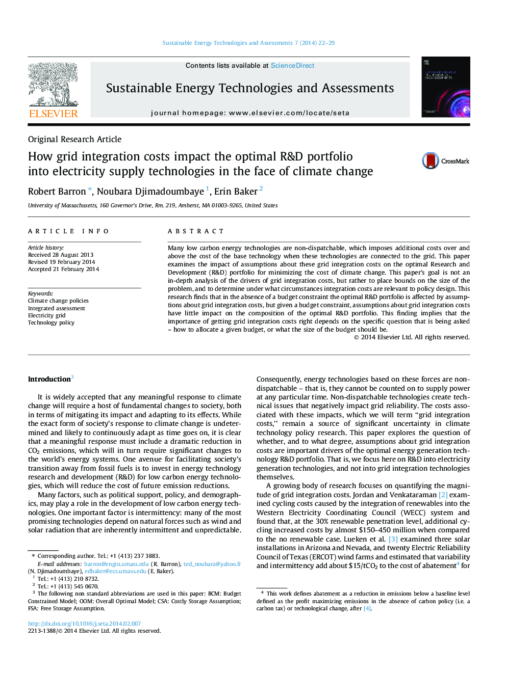 How grid integration costs impact the optimal R&D portfolio into electricity supply technologies in the face of climate change